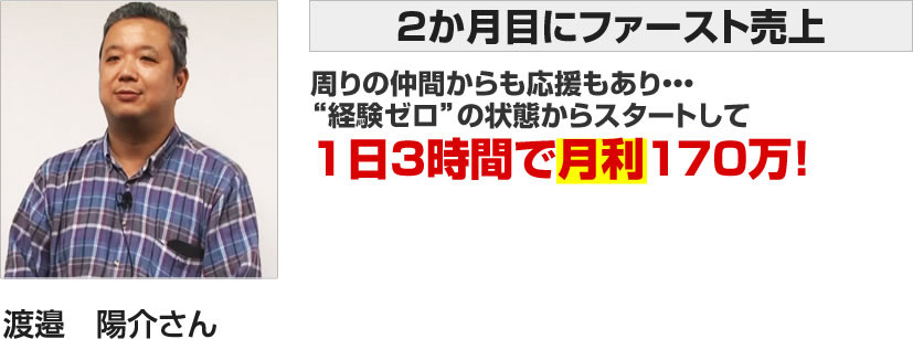 渡邉　陽介さん